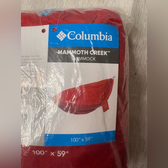 This image shows a red Columbia Mammoth Creek Hammock, - Picture 2 of 6
